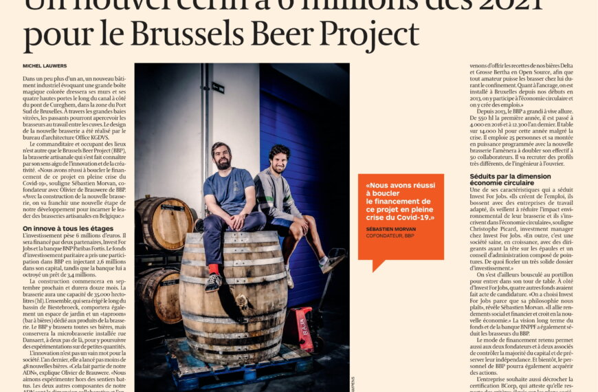 Un nouvel écrin à 6 millions dès 2021 pour le Brussels Beer Project