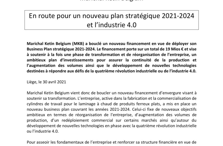 En route pour un nouveau plan stratégique 2021-2024 et l’industrie 4.0